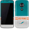 NFL Miami Dolphins White Striped Moto E5 Play Skin